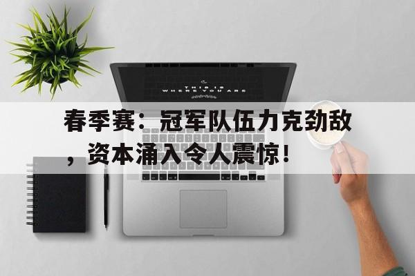 随机春季赛：冠军队伍力克劲敌，资本涌入令人震惊！